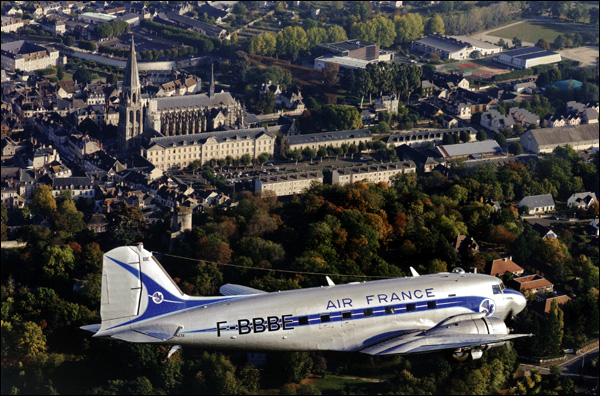 Au-dessus de la France en DC3