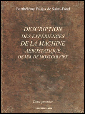 Description des expériences de la machine aérostatique de MM. de Montgolfier