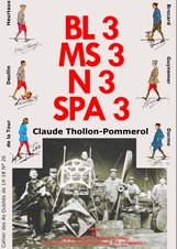 BL 3, MS 3, N 3, SPA 3, Cahier des As Oubliés de 14-18 n°26